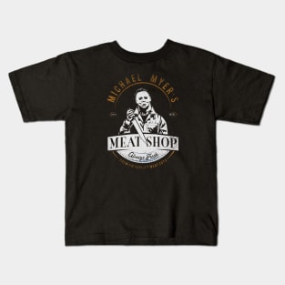 Michael Myers Meat Shop Kids T-Shirt